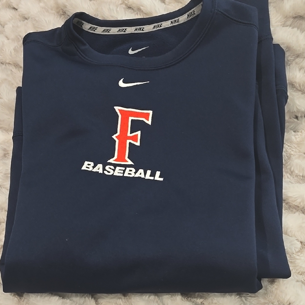 Nike Navy Baseball Sweatshirt